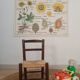 Chaise paillée enfant vintage
