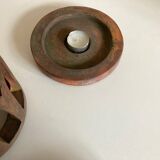 Tuscan lantern garden candle holder in ancient terracotta