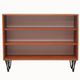 1960s book shelf in walnut, white back panel