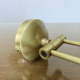 Large articulated brass wall light, Italy, 1980s, 1990s