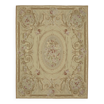 Tapis Kilim en point de croix vintage fait main 249 cm x 314 cm