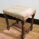 Footrest in solid wood and velvet