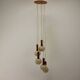 1970s Cascade Chandelier with Plastic Shades, Czechoslovakia
