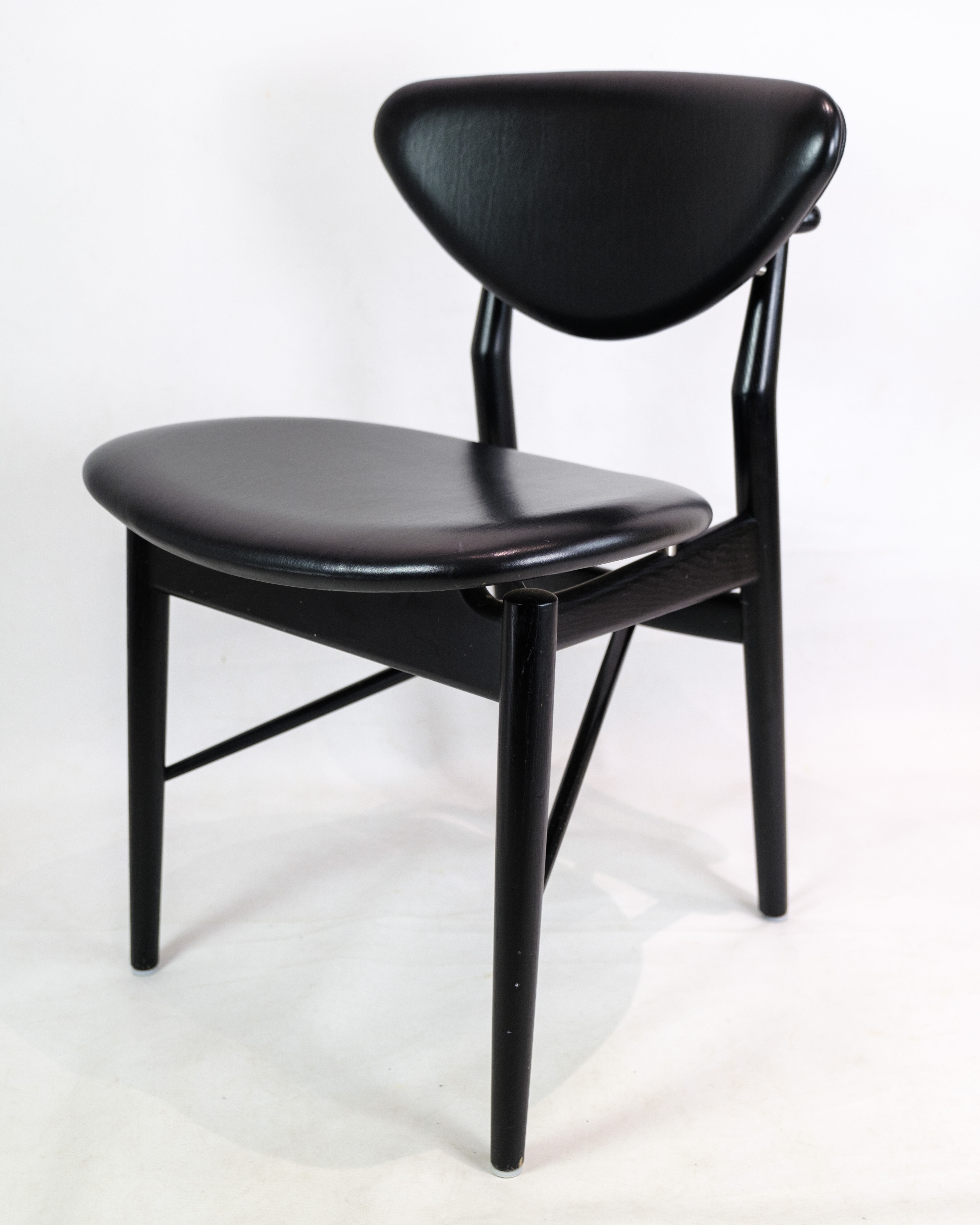 Chair, Finn Juhl, Black painted oak, House of Finn Juhl, model 108