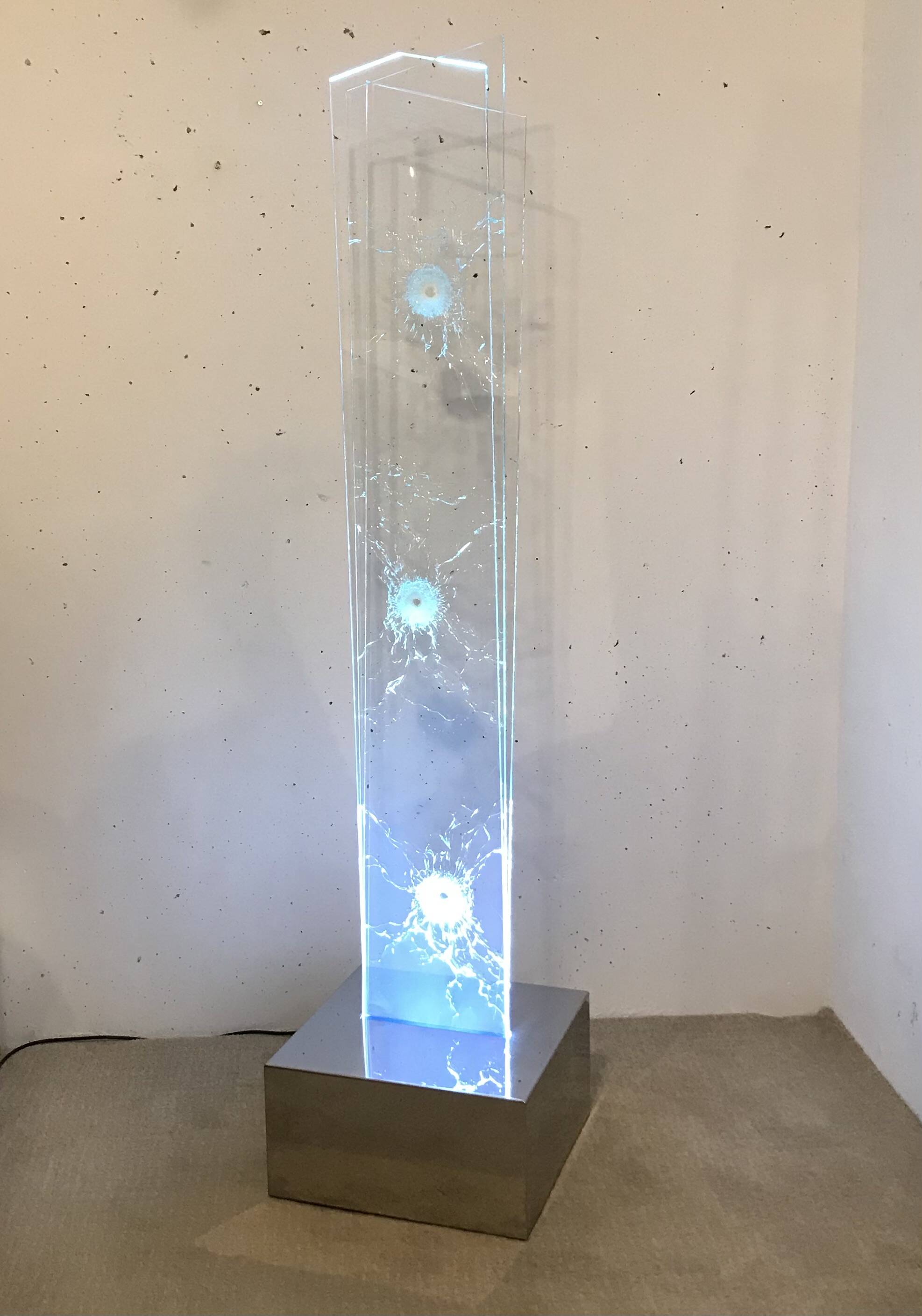 Light glass sculpture, Angelo Brescianini