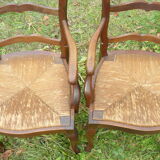 Pair of provencal paillés chairs