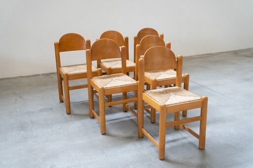 Table vintage Hank Lowenstein Padua et 6 chaises, des années 70