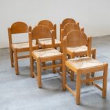 Table vintage Hank Lowenstein Padua et 6 chaises, des années 70
