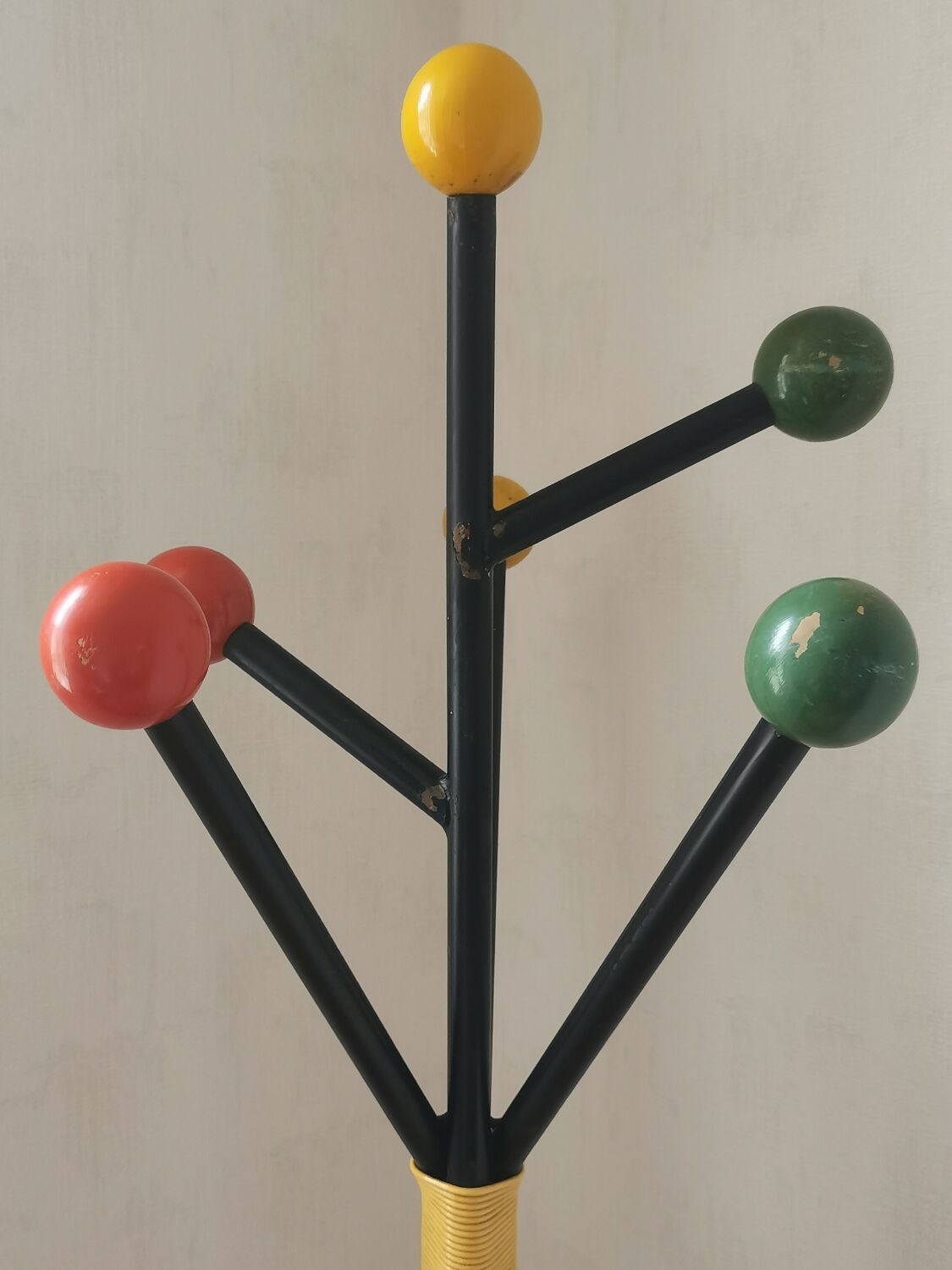 Vintage coat rack 50s balls