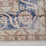 Navy blue vintage rug 317x220cm