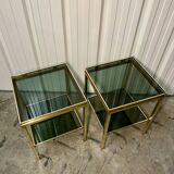 Pair of Guy Lefèvre side tables, 1970s