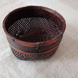 Japanese woven bamboo basket