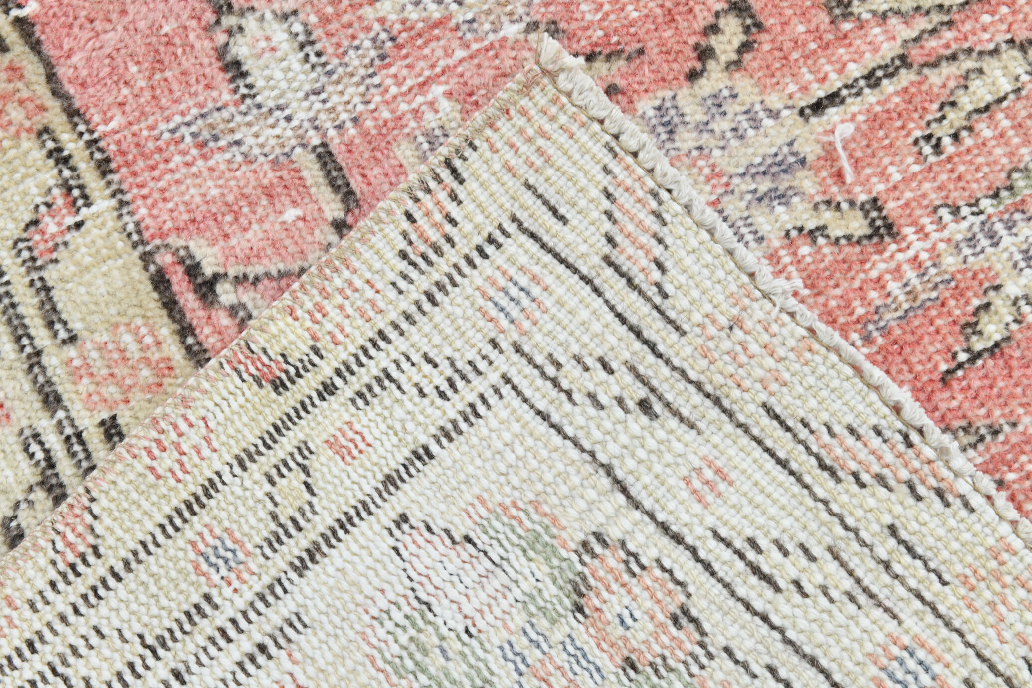 2x9 shabby chic vintage runner rug, 74x265cm