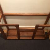 Art deco period solid oak coat rack