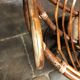 Swivel rattan armchair
