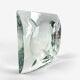 Ashtray in thick pleated glass