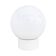 Industrial spherical wall lamp, white, OWS100, Poland, 1960s PRL