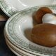 Five old plates Terre de fer from Choisy-Le-Roi HB and cie