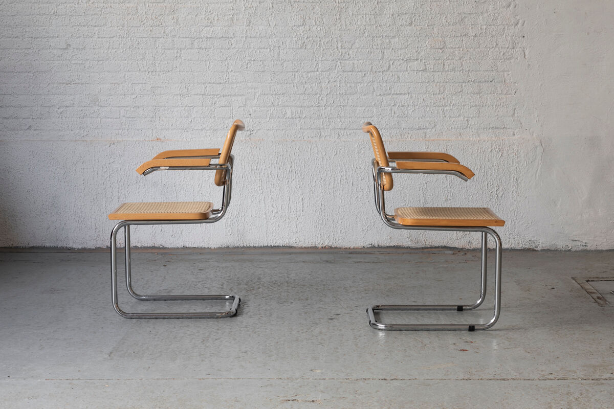 Set of 4 ‘Cesca’ dining chairs Marcel Breuer, Italy, 1970’s