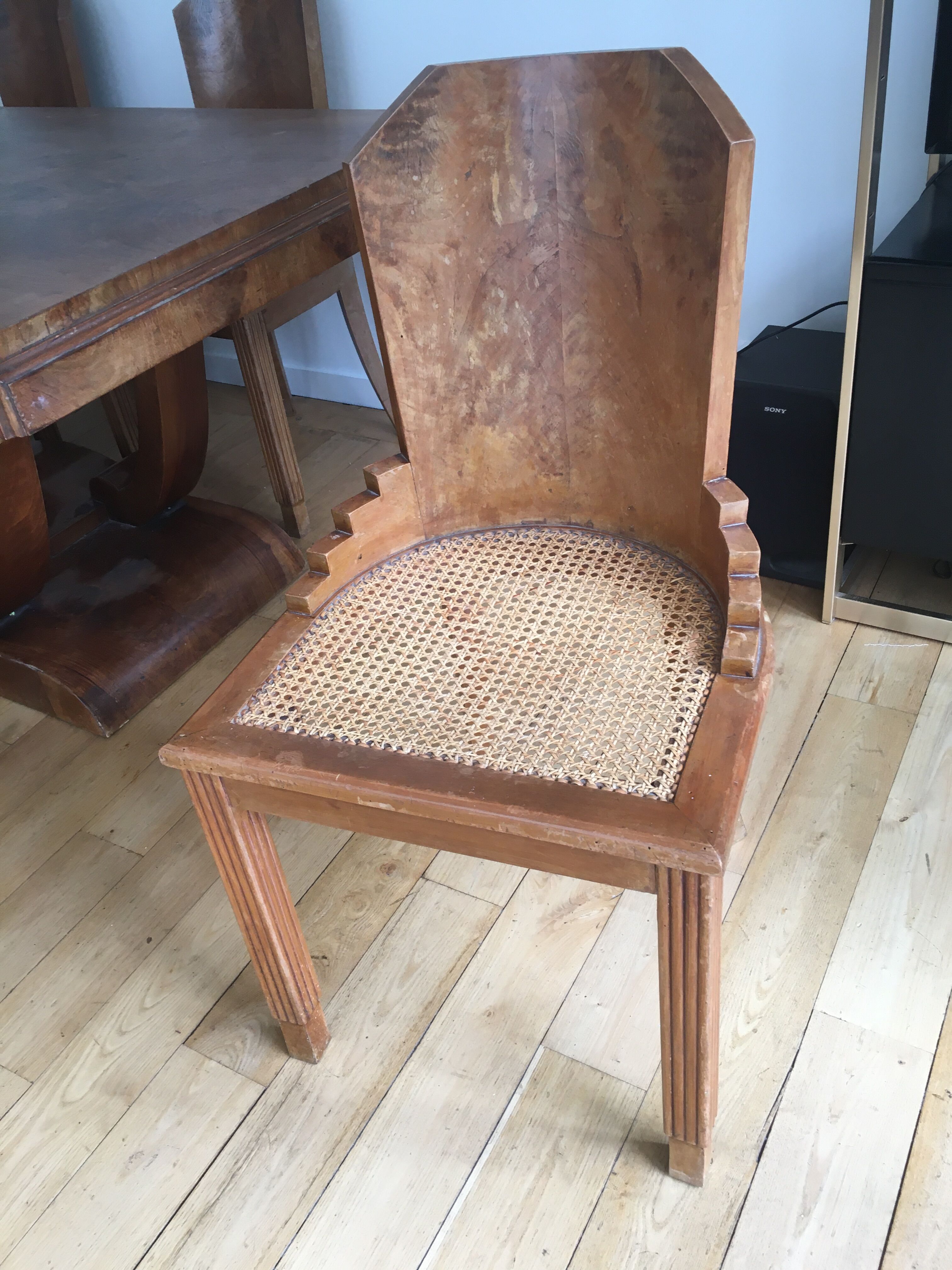 Vintage art deco table & chairs