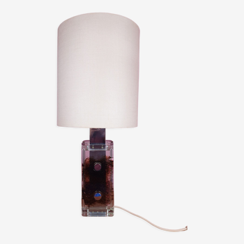 Glass Table Lamp by Helena Tynell for Limburg, 1960s