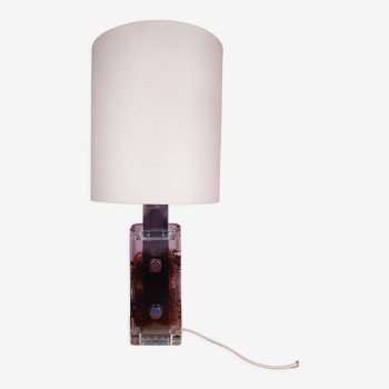 Lampe de table en verre par Helena Tynell pour Limburg, 1960s