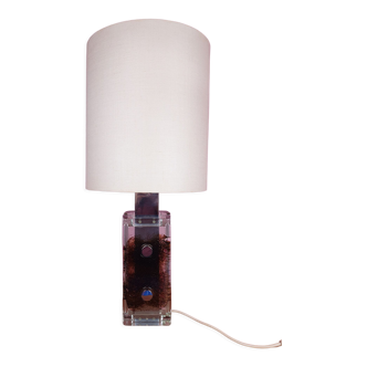 Glass Table Lamp by Helena Tynell for Limburg, 1960s
