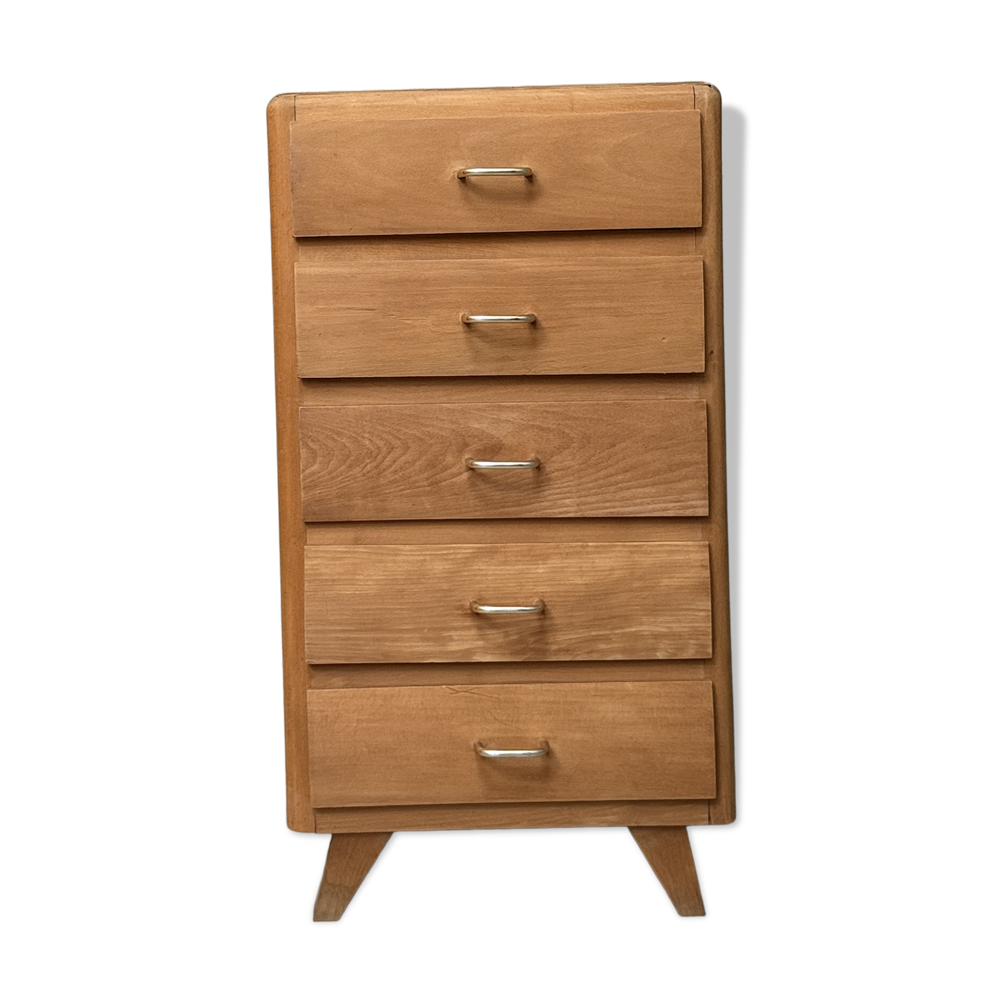 Commode vintage à 5 tiroirs (rénovée)