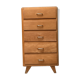 Commode vintage à 5 tiroirs (rénovée)
