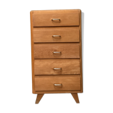Commode vintage à 5 tiroirs (rénovée)