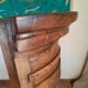 Antique curved corner cabinet