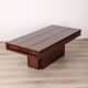 Vintage 60's wooden table with container  italian design