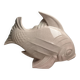 Le jan, large art deco cracked earthenware fish circa 1930