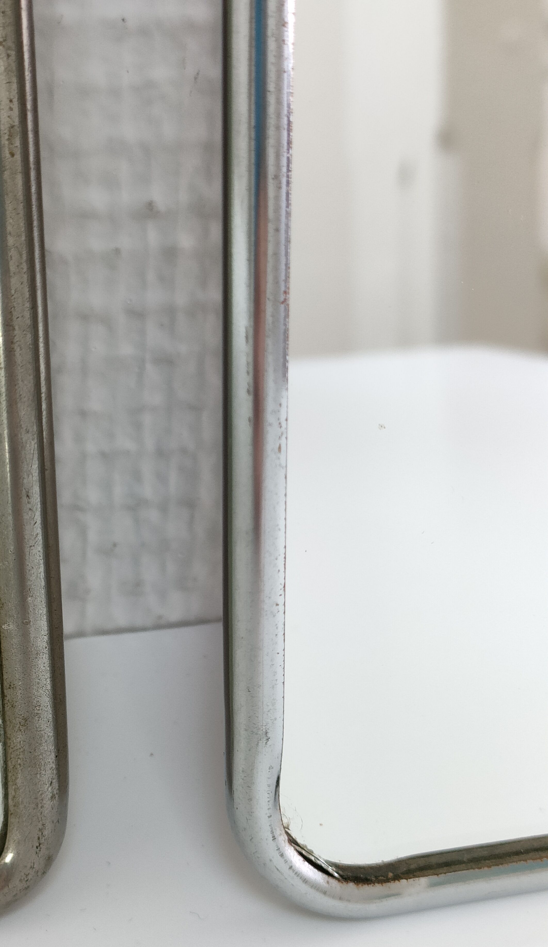 three barber mirrors metal frame early to middle XXth