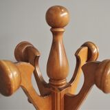Column hanger in turned beech wood, 1970s