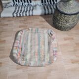 Pouf berbère bohemian fait main 60 X 60 X 25 CM