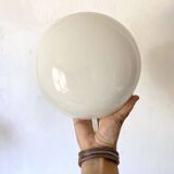 Round vintage opaline ceiling light, curved