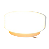 Metal and glass ceiling light fixture