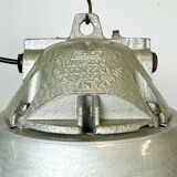 Grey Industrial Explosion Proof Lamp with Aluminium Shade from Zaos, 1970s