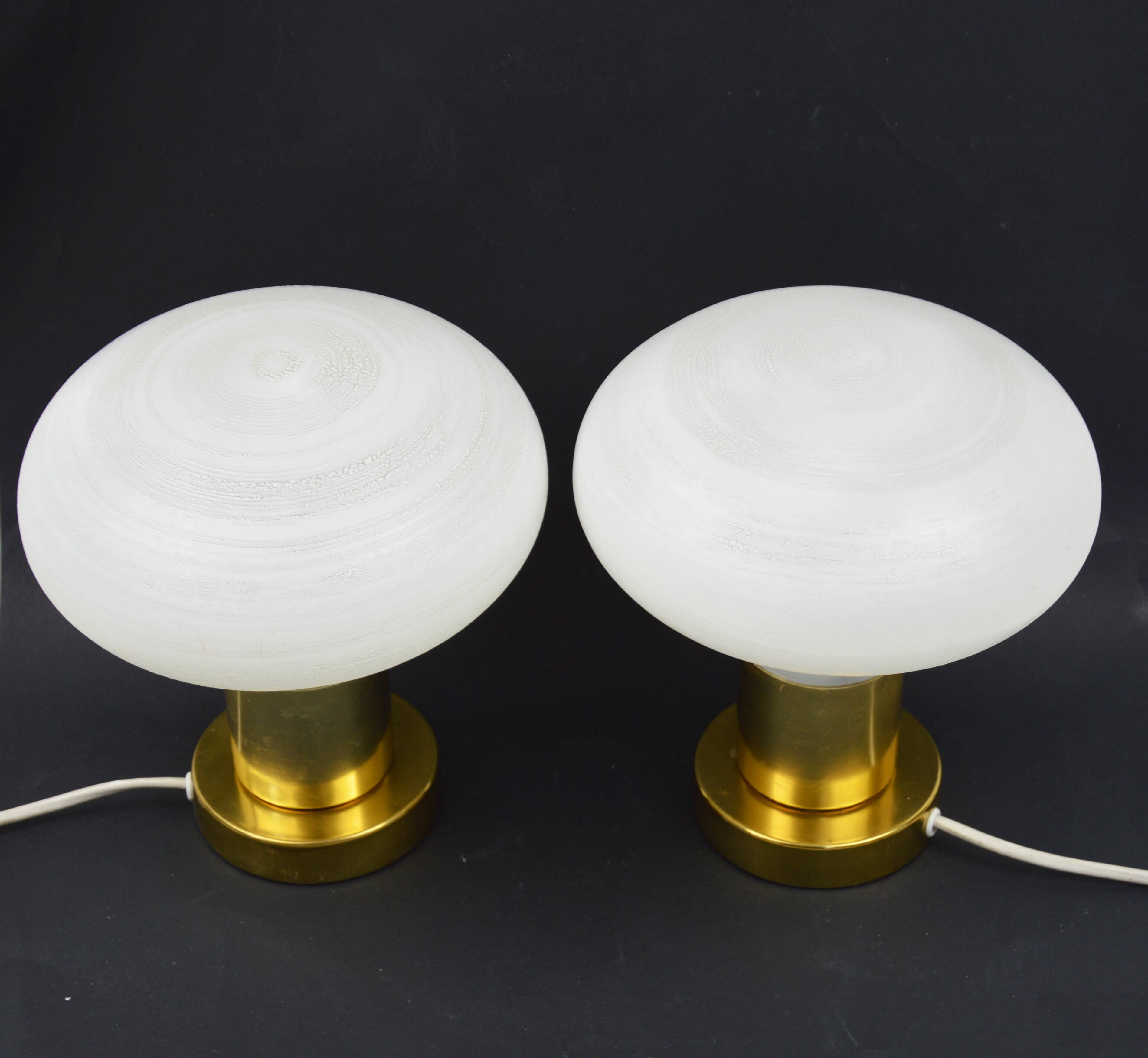 A pair of bedside lamps, 1970s