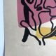Fernand LEGER, Profile with Flower, c. 1948. Signed and stamped lithograph.