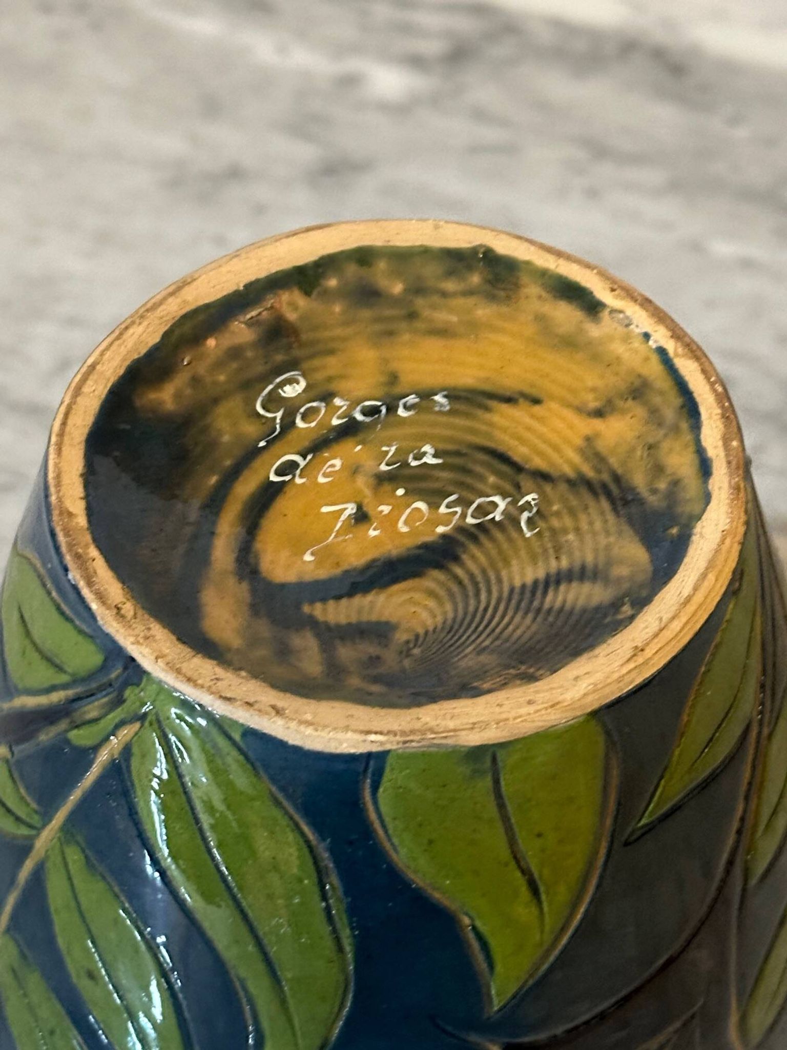 Fauquet terracotta vase