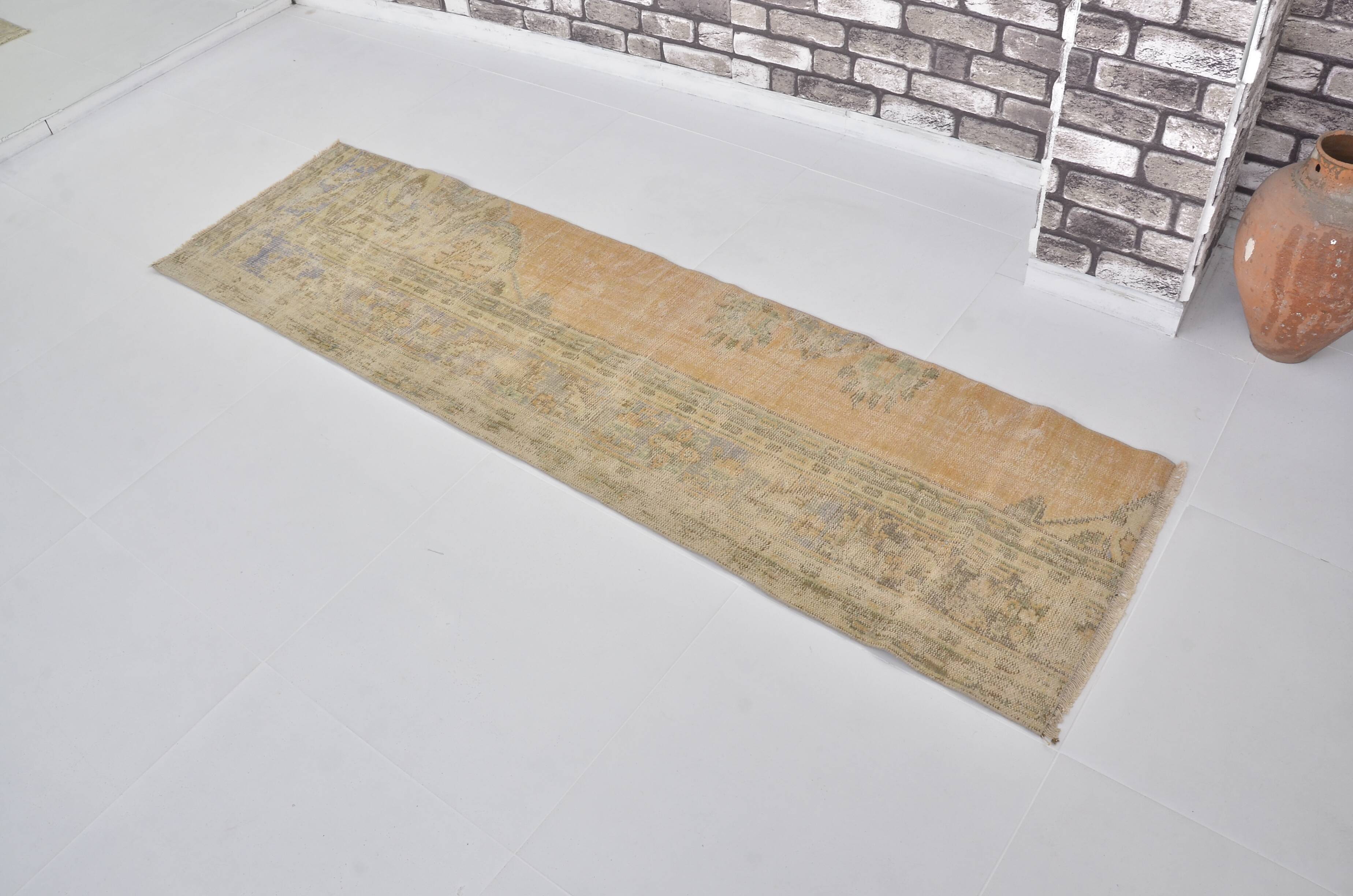 Vintage Bige Kitchen Runner Rug sku 1842