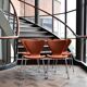 4 chaises Fritz Hansen Butterfly rembourrées