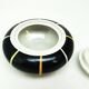 Sugar bowl, Art Deco, porcelain, Volksstedt, Germany, 1960s