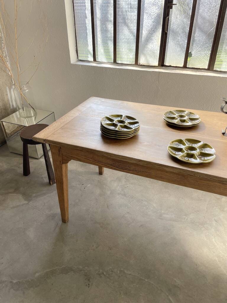 Oak farm table 220 cm