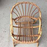 Armchair in rattan for child vintage