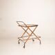 Chariot Cesare Lacca en faux bambou et laiton, 1950