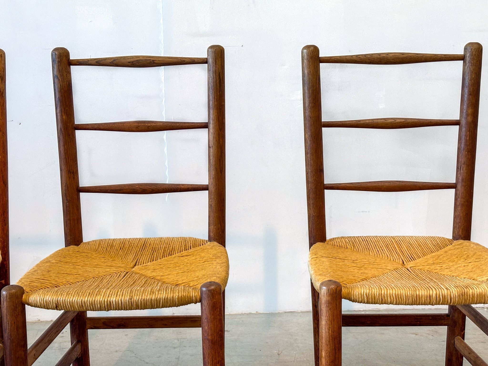Set of four French dining chairs