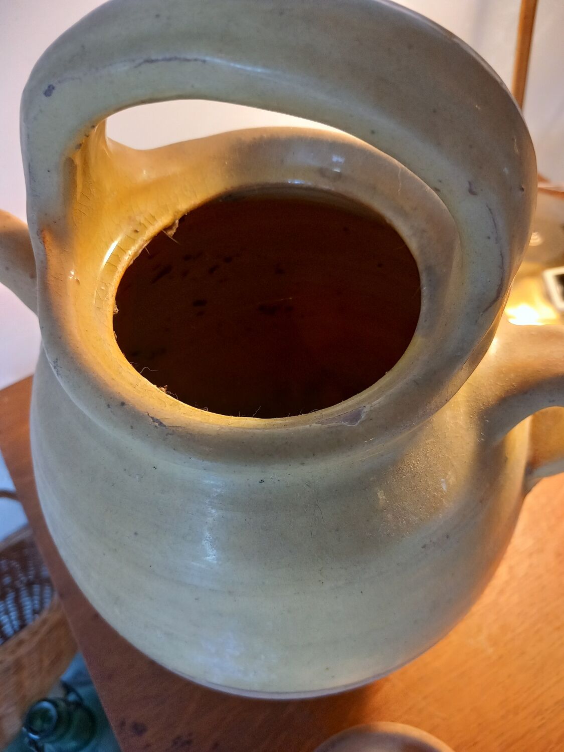 Terracotta goat water jug